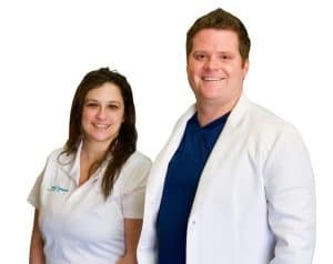 Dr. Joel Dickson D.C. and his assistant Therese, the staff at Evolved Spine Chiropractic in Rancho Cordova